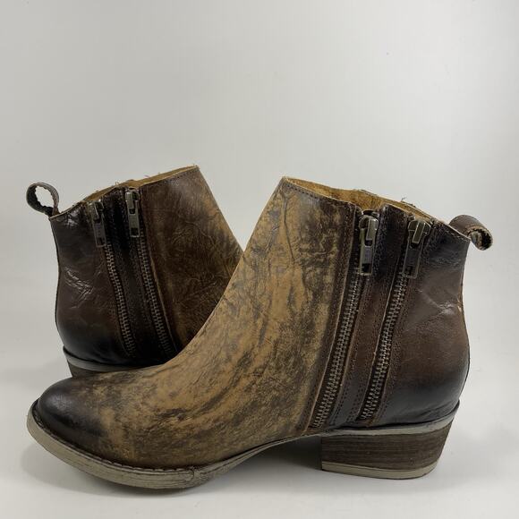 Circle G Corral Womens Burnished Brown Double Zip Boot Womens Size 9.5 - Picture 4 of 11
